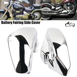 Chrome Battery Fairing Side Cover For Suzuki Intruder Volusia 800 VL800 C50 C50T - Foto 1 di 15