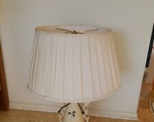 Stiffel pleated tapered lamp shade 11x19x14 soft white Nice Drum Barrel