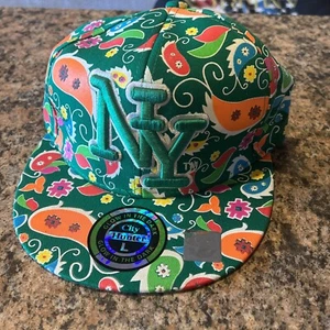 City Hunters New York Glow In The Dark Hat Baseball Size Lg New Brown Multicolor - Picture 1 of 7