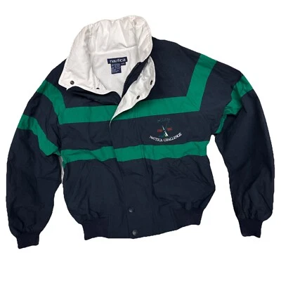 Chaqueta Nautica Clase J 1930 1937 Nautica Challenge Hombre’s M Rayas Colorblock Foto 1 de 4