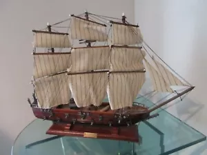 Model Ship , Hand Made In Spain ,Fragata Espanol , Siglo XVlll Rare Vintage Col - Picture 1 of 12