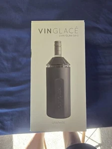 Vinglace Isolatore Refrigeratore Portatile Vino e Champagne Acciaio Inox - Grafite - Foto 1 di 3