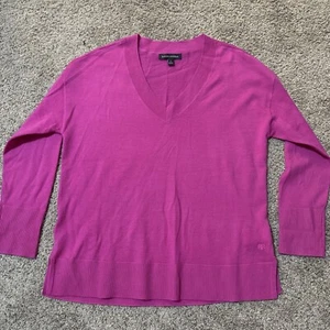 Banana Republic Pullover Pulli Damen S rosa 100% Merinowolle klassisch Bio - Bild 1 von 8