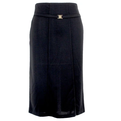 Kardashian Kollection 12 码黑色带金色扣裙 — 第 1/4 张图片