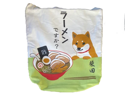 Shiba Inu Ramen Tote Bag, Imported from Japan - Image 1 of 4