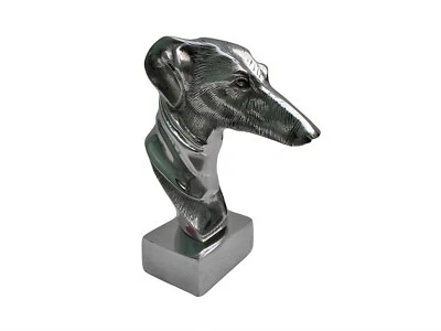 Metal Greyhound Dog Statue Figurine Sculpture Table Top Bookend Shelf Decor - Image 1 of 4