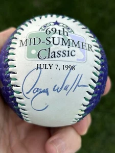 Authentic 1998 ALL-STAR Colorado Rockies AUTOGRAPHED LARRY WALKER Baseball - Picture 1 of 6
