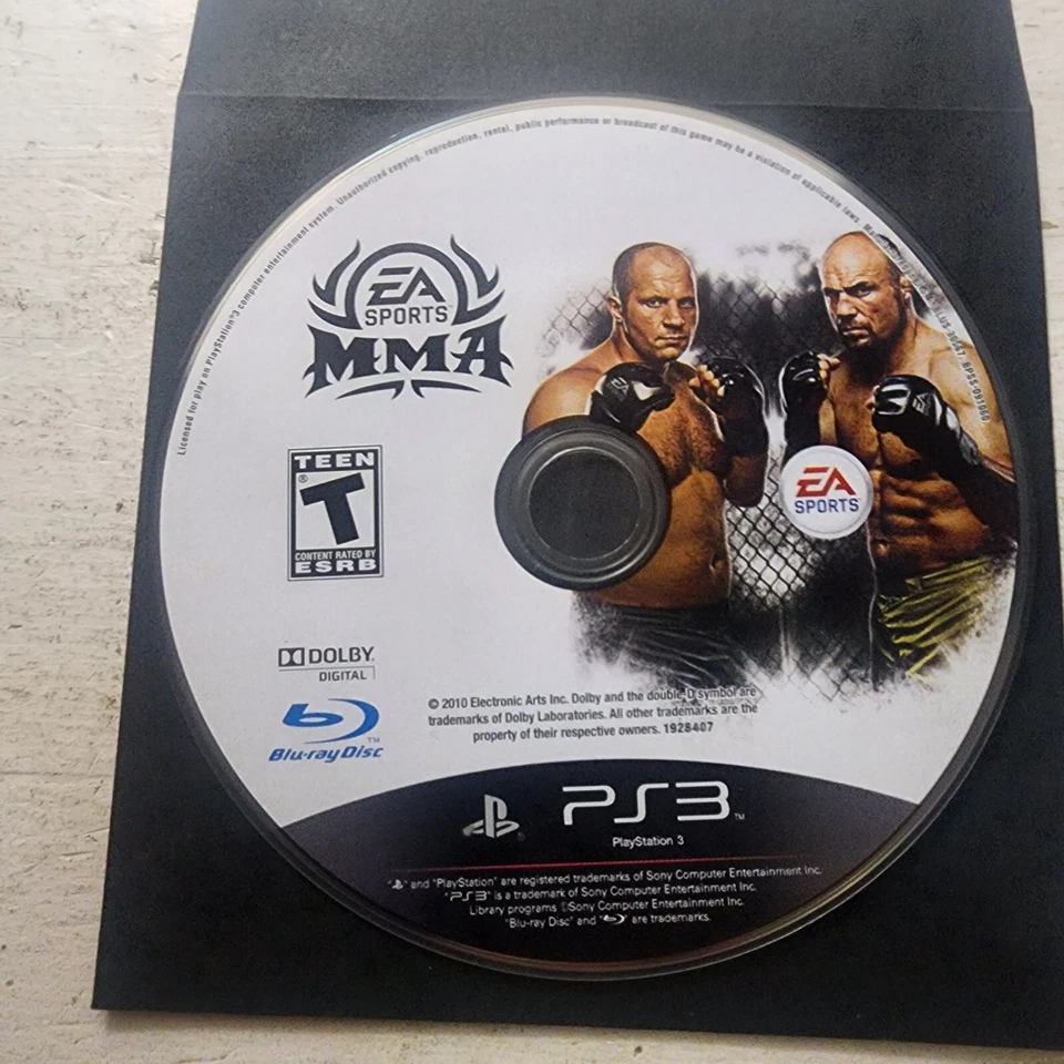 EA Sports MMA (Playstation 3, PS3) Disc Only No Case - Image 1 of 1
