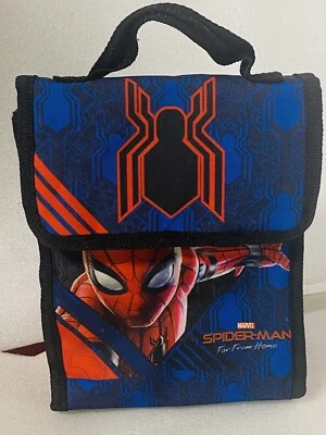 Spider Man Insulated One Compartment Lunch Bag Marvel Red Blue Clean - Image 1 of 4