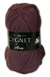 Cygnet Aran Filato Da Maglieria 100G 100% Acrilico 6684 Uva - Foto 1 di 2