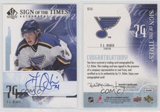 2008-09 SP Authentic Sign of the Times TJ Oshie #ST-TJ Rookie Auto RC