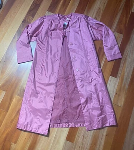 VINTAGE FLEET STREET ROSA NYLON KNÖPFE LUXUS REGEN TRENCHCOAT GR. 4 - Bild 1 von 10