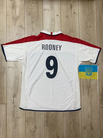 ENGLAND 2003 2005 ROONEY HOME FOOTBALL SHIRT SOCCER JERSEY TWO SIDES szxXL UMBRO Cover