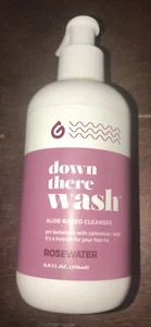 Goodwash Rosewater Down There Vaginal Wash - PH balanced Aloe Based Cleanser 8oz - Picture 1 of 4