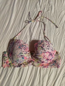 Victoria’s Secret The Flirt Ruched Molded Cup Bikini Underwire Top Size 34B - Picture 1 of 7