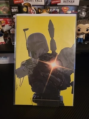 STAR WARS 13 MIKE MAYHEW BLACK ARMOR BOBA FETT VIRGIN VARIANT - Image 1 of 4