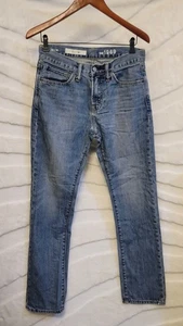 Gap 1969 Herren 29 x 30 Slim 100% Baumwolle Denim Ombre Blau Jeans - Bild 1 von 7