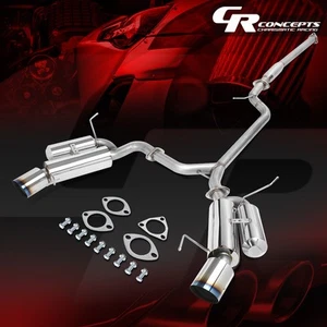 4.5" DUAL MUFFLER TIP PIPE CATBACK RACING EXHAUST SYSTEM FOR 04-08 ACURA TSX - Picture 1 of 7