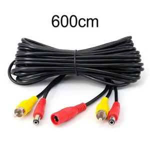 For RCA Video Cable for Backup Cameras 6M Length Compatible with Monitors - Picture 1 of 9