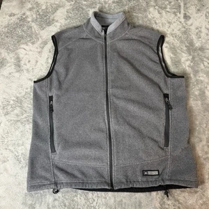 REI Polartec Fleece Vest Mens XL Gray Zip Up Pile Jacket - Picture 1 of 7