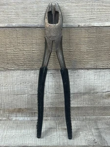 Vintage Snap On HD 59 Linemen Pliers Underline Logo 1950s Black Grips 10" Rare - Picture 1 of 11