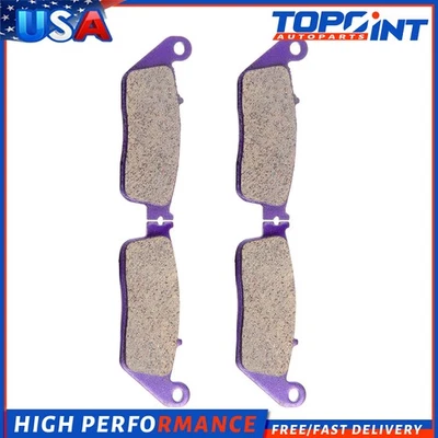 For 2005-2009 Honda VTX1300R VTX1300C Carbon Fiber Brake Pads Front Rear - Image 1 of 4