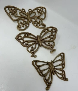 Vintage Syroco Homco Gold Schmetterlinge - Bild 1 von 5