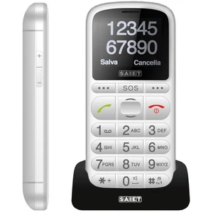 SAIET PRONTO MAX BIANCO CELLULARE PER ANZIANI TASTI BIG DISPALY 2.2" RADIO FM - Foto 1 di 5