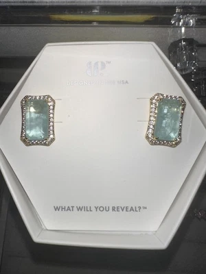 Pendientes Bomb Party ER49155 “Through The Looking Glass” Baby Sky Blue Gold pl Foto 1 de 2