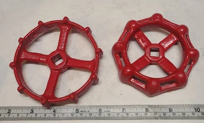 Lote de 2 perillas de válvula Steampunk con mango de grifo de vapor de agua grande Foto 1 de 2