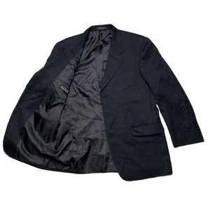 Chaqueta Blazer Paulo Solari Lana Negra 3 Botones Para Hombre Talla 42R EE. UU. - Imagen 1 de 14
