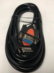 Cable DB9 macho a DB9 hembra - NEGRO (2/Pack) - 8 pies - Imagen 1 de 2