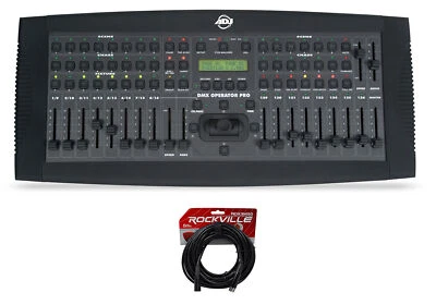 American DJ ADJ DMXOPERATOR PRO 136-Channel DMX Lighting Controller+50 Ft. Cable - Image 1 of 4