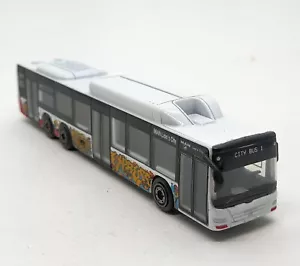 Majorette Man Lion's Bus - Metro Express White Graffiti 1/110 (5.7 inches) - Picture 1 of 7