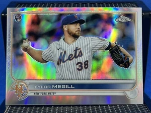2022 Topps Chrome TYLOR MEGILL New York Mets Refractor RC Rookie Card - Picture 1 of 2