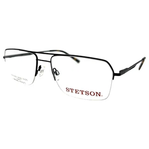 STETSON 366 021 57/18/150 - NEGRO - NUEVO Auténtico HOMBRE GAFAS Marco - Imagen 1 de 2