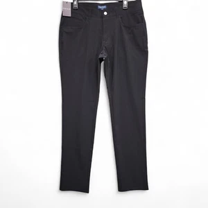 Peter Millar Crown Crafted Bingham Performance Pants Mens 34x32 Black NEW w/ Tag - Picture 1 of 17
