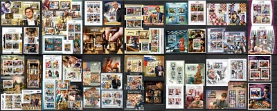 JEDREZ - Parte 3 / Países M-S / Colección 58 hojas de recuerdo MNH #CNA320 Foto 1 de 4