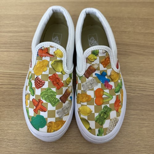 Scarpe VANS x Haribo orsi gommosi giovanili taglia: 2 5 bianche a scacchi con gomme