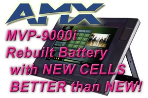 AMX MVP-9000i Batteries - FRESH CELLS - Rebuilt, Guaranteed! - Picture 1 of 2