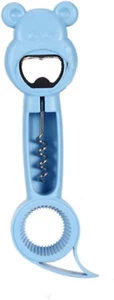 Bottle Opener Cute All-In-1 Can Opener Beer Wine Corkscrew Screw Cap Bottle Jar - Picture 1 of 7