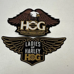 Harley Davidson Patches lot of 2 HOG and HOG Ladies of Harley - Picture 1 of 3