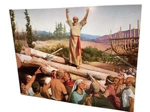 LDS Mormon Media Double Sided Lesson Art Page: Children & Jesus; Noah Builds Ark - Picture 1 of 2