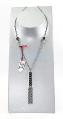 БАККАРА ЮВЕЛИРНЫХ ИЗДЕЛИЙ ТОРСАДА СЕРЕБРО БОЛЬШОЙ ТУМАН ПОЛНЫЙ СВИНЕЦ ОЖЕРЕЛЬЕ 929 - Изображение 1 из 4