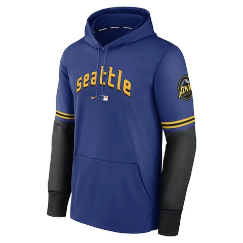 Seattle Mariners Nike City Connect Pregame Performance Pullover Hoodie Men's MLB Cover