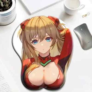 Souryuu Asuka Neon Genesis Evangelion Mauspad Anime ergonomische Boobs 3D - Bild 1 von 1