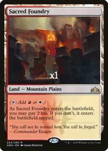 MTG Guilds of Ravnica Sacred Foundry MINT - Picture 1 of 1