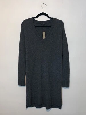 J. Crew Minimalist Wool Alpaca Gray Oversize Sweater Dress Women's Size M - Image 1 of 4