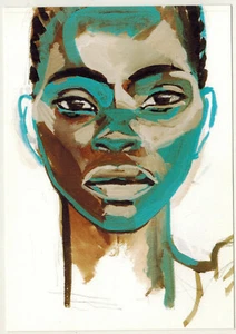 Carte Postale Neuve**/Francine-Rdc-Art Illustration Titouan Lamazou - Imagen 1 de 2