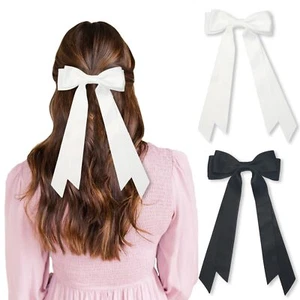 Hair RibbonHair Bows for Women Long Soild Satin Ribbon for Hair Coquette Acce... - Picture 1 of 6